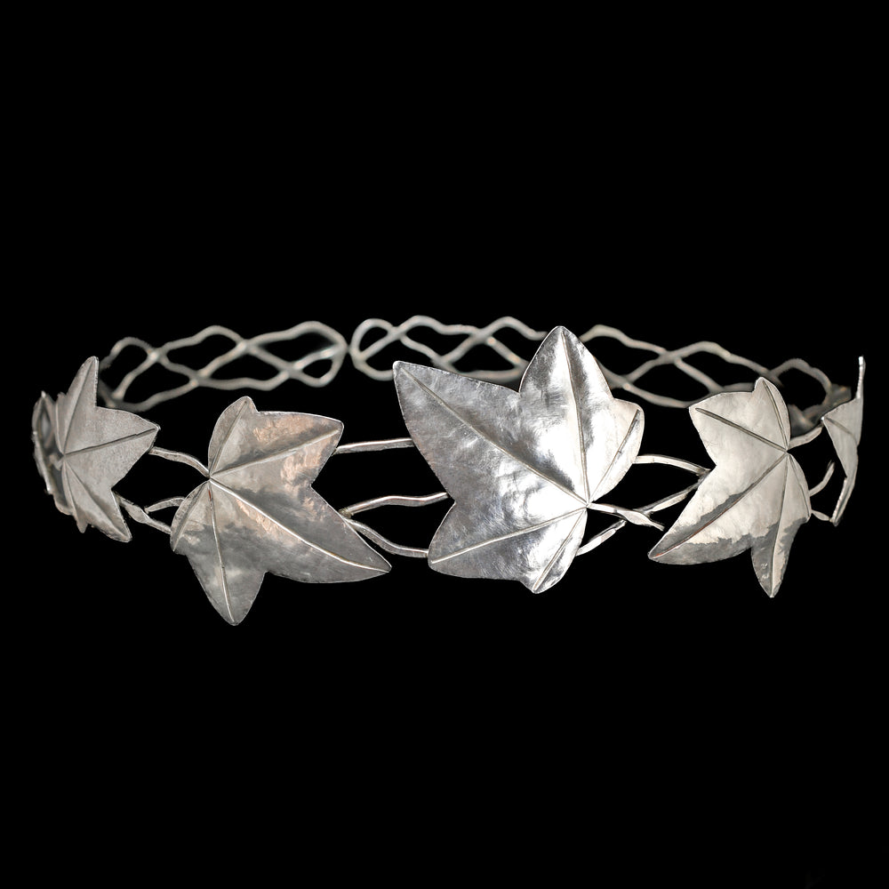 Art Nouveau Silver Ivy Leaf Tiara