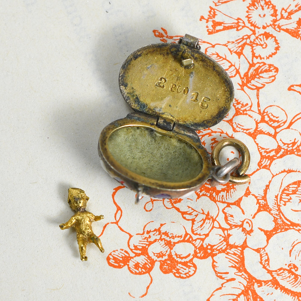 Egyptian Revival Moses Basket Charm