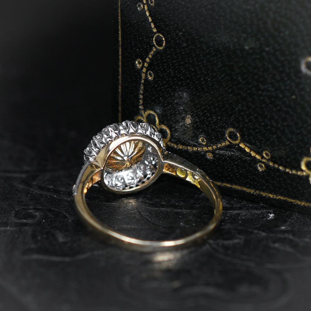Antique Pearl & Diamond Cluster Ring