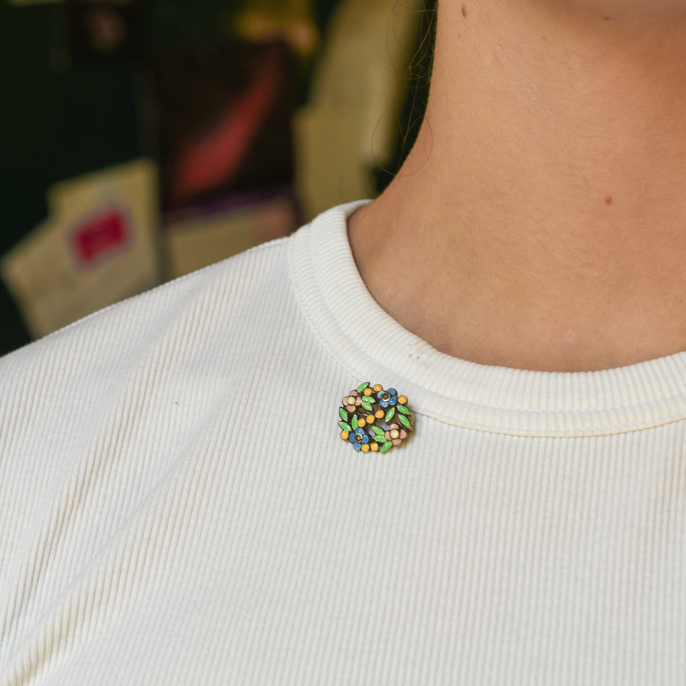 Arts & Crafts Enamel Pin by Bernard Instone