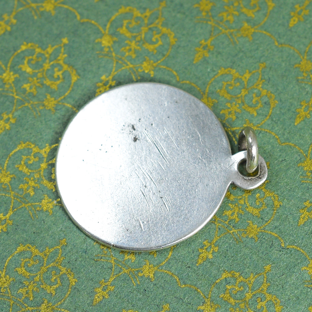Antique French Enamel Lucky Pig Charm