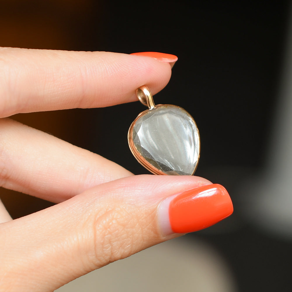 Georgian Rock Crystal Heart Locket