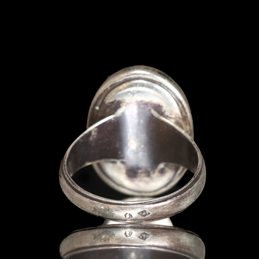 Vintage Antinous Silver Cameo Ring