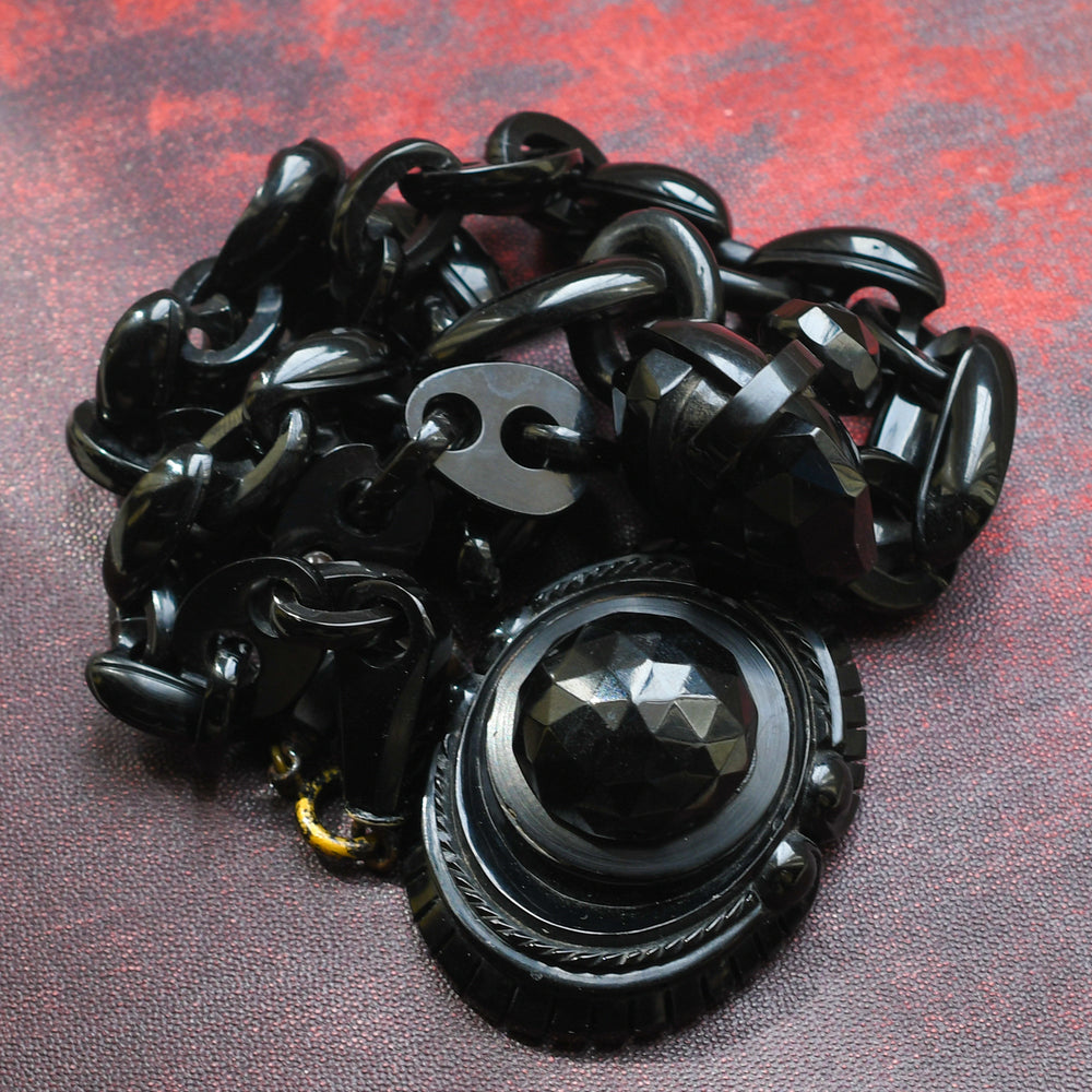 Victorian Whitby Jet Necklace