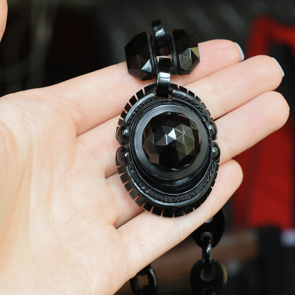 Victorian Whitby Jet Necklace