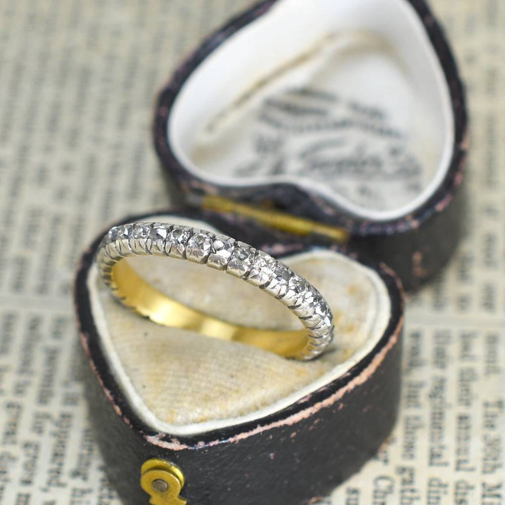 Georgian Old Cut Diamond Eternity Ring