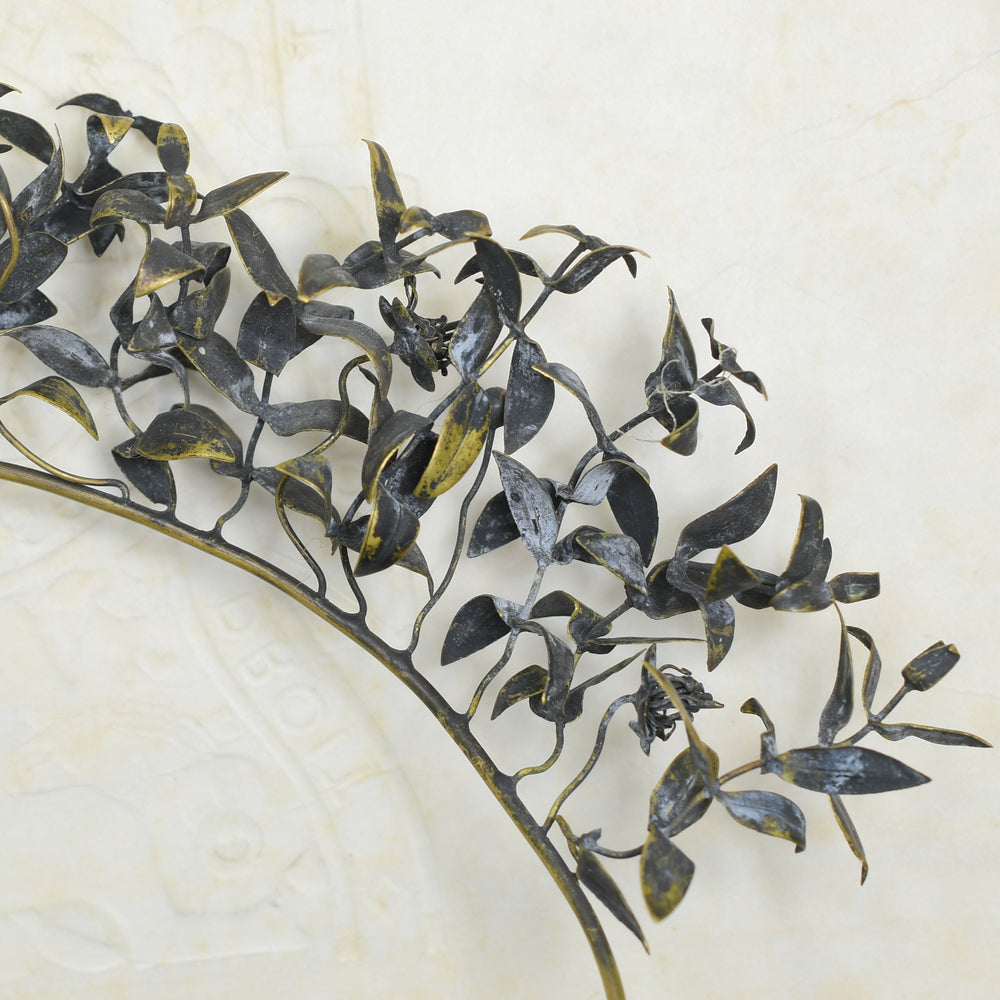 19th Century French Gilt Bronze Myrtle Leaf Tiara