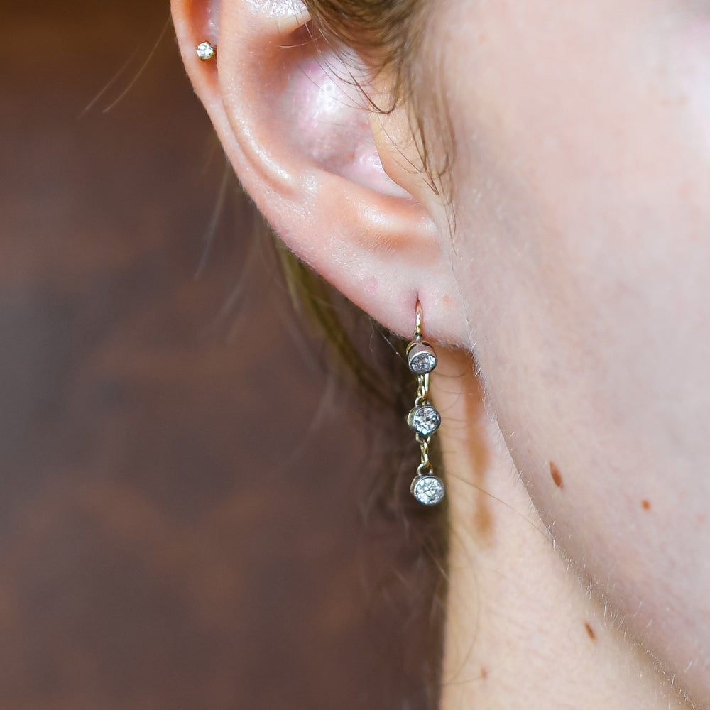 Victorian Diamond Drop Earrings