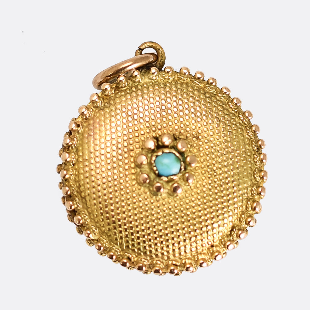 Georgian Turquoise Vinaigrette Locket