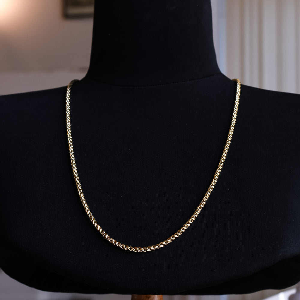 Vintage Fred Paris 18k Gold Rope Chain 27