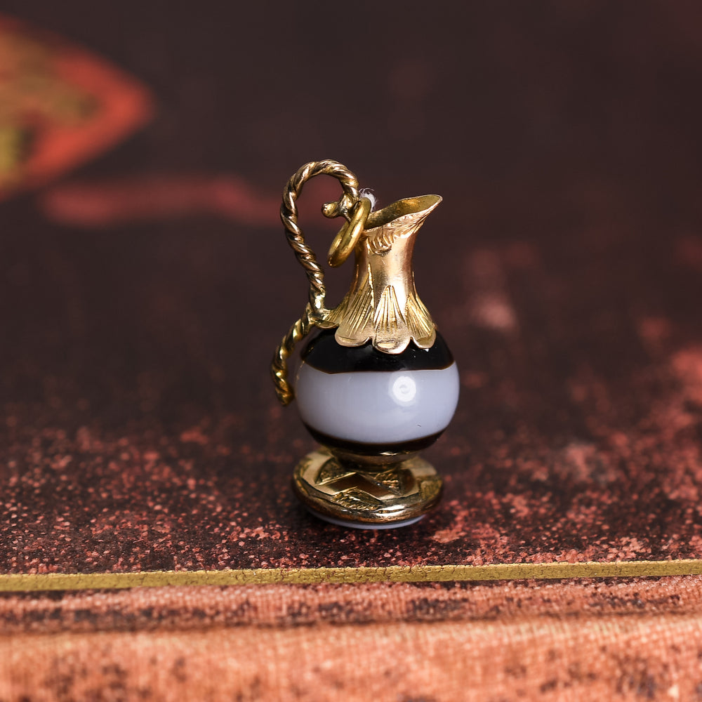 Victorian Miniature Claret Jug Charm