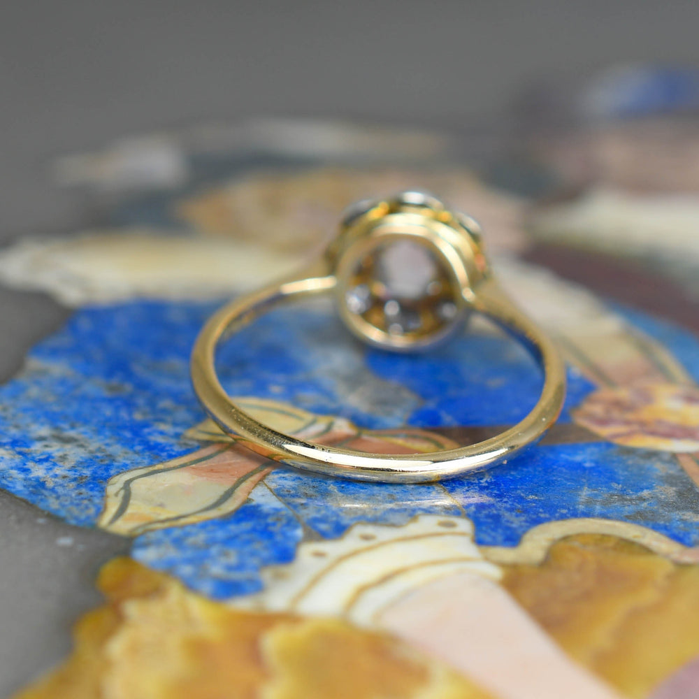 Edwardian Portrait Cut Diamond Cluster Ring