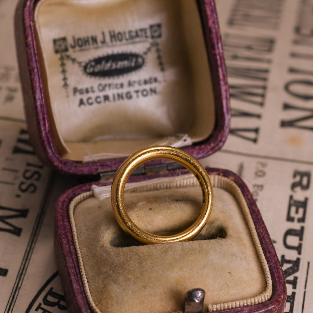 Antique 22k Gold Wedding Band