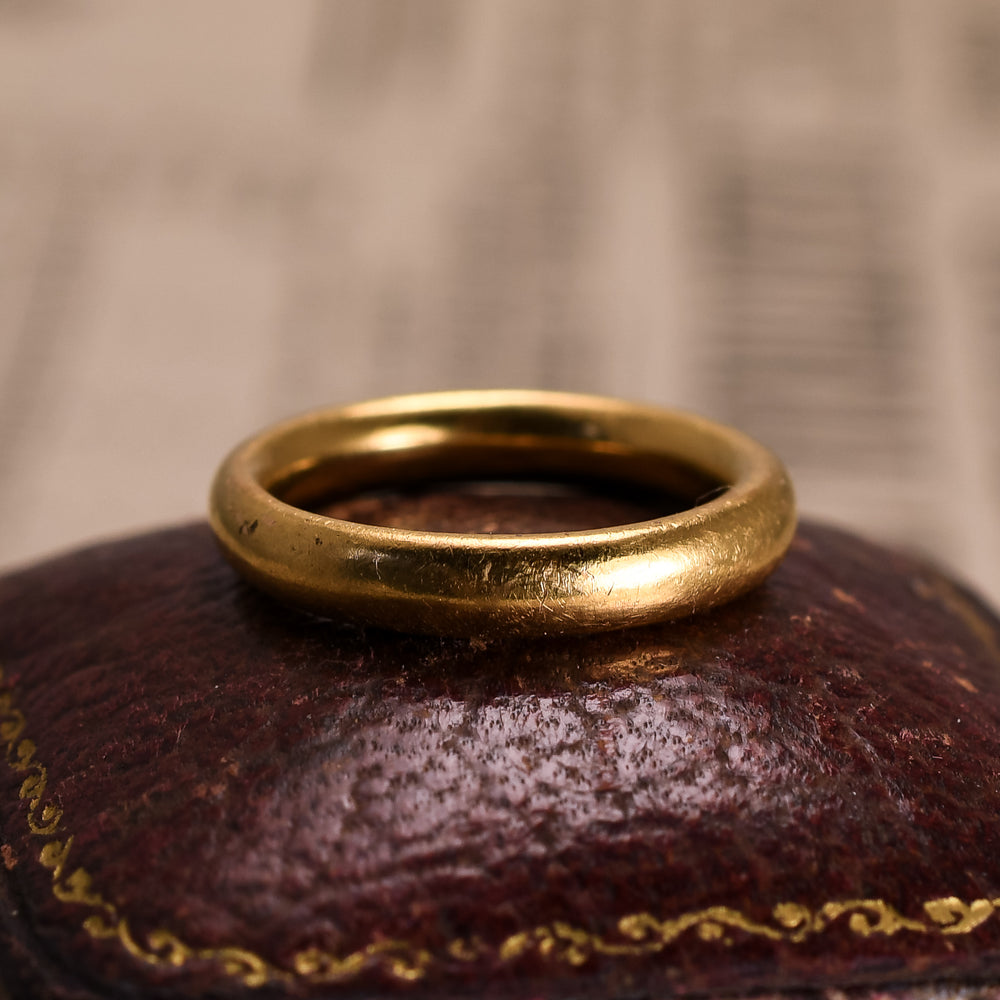 Antique 22k Gold Wedding Band