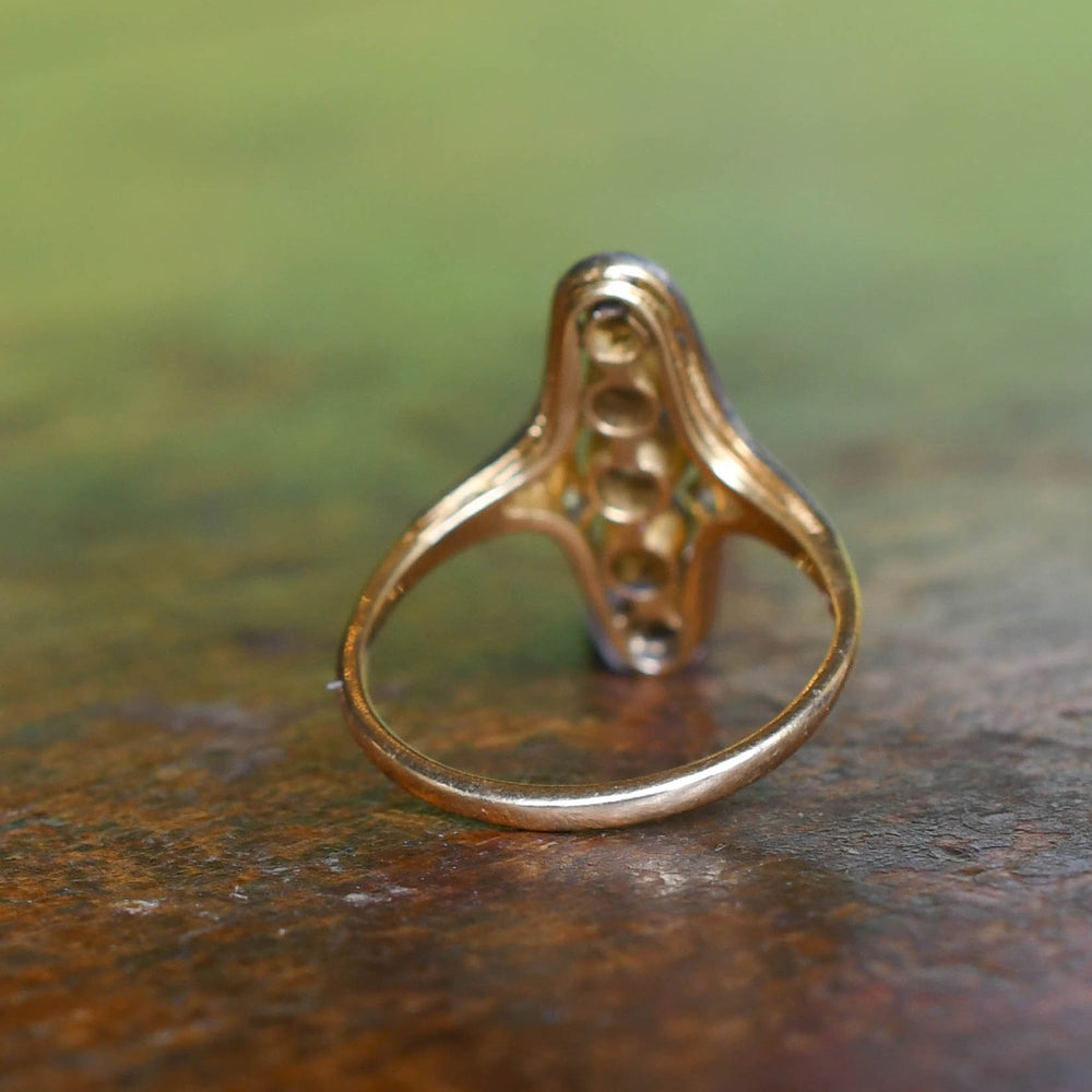 Edwardian Diamond Openwork Cluster Ring