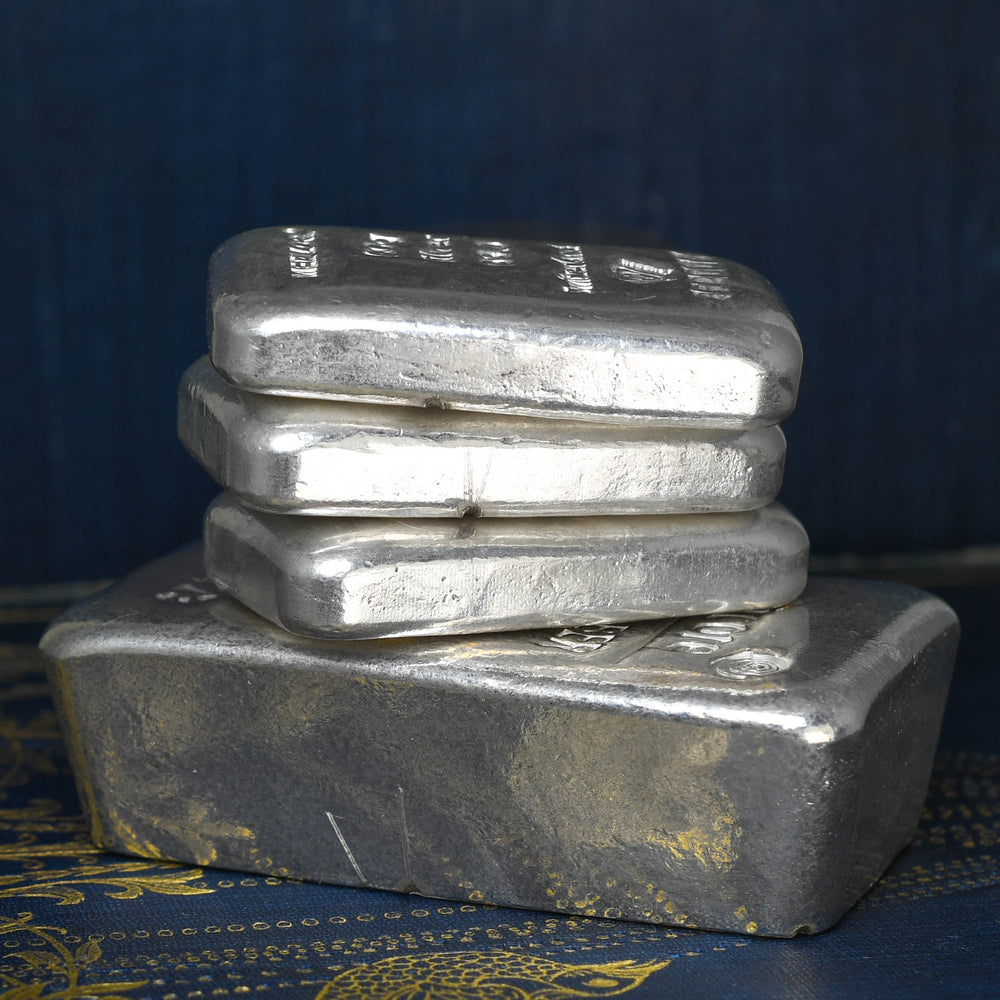 Vintage 800g Silver Investment Bars