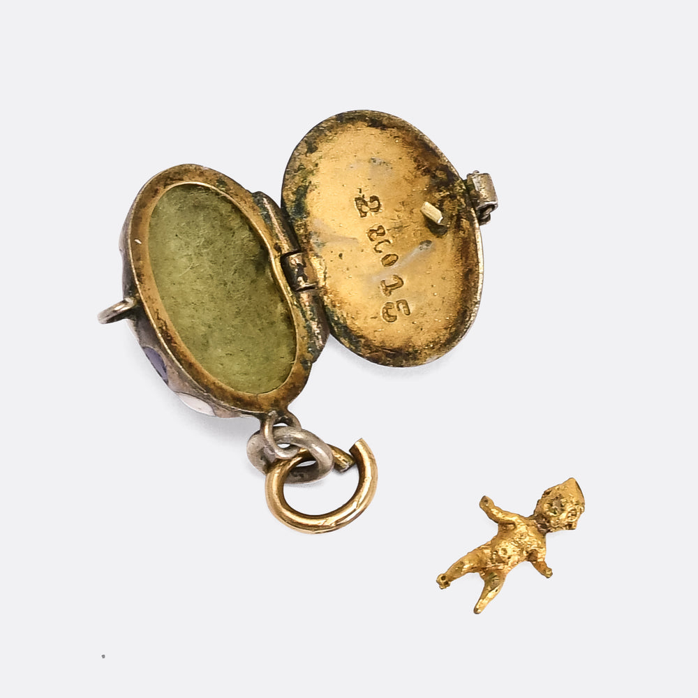 Egyptian Revival Moses Basket Charm