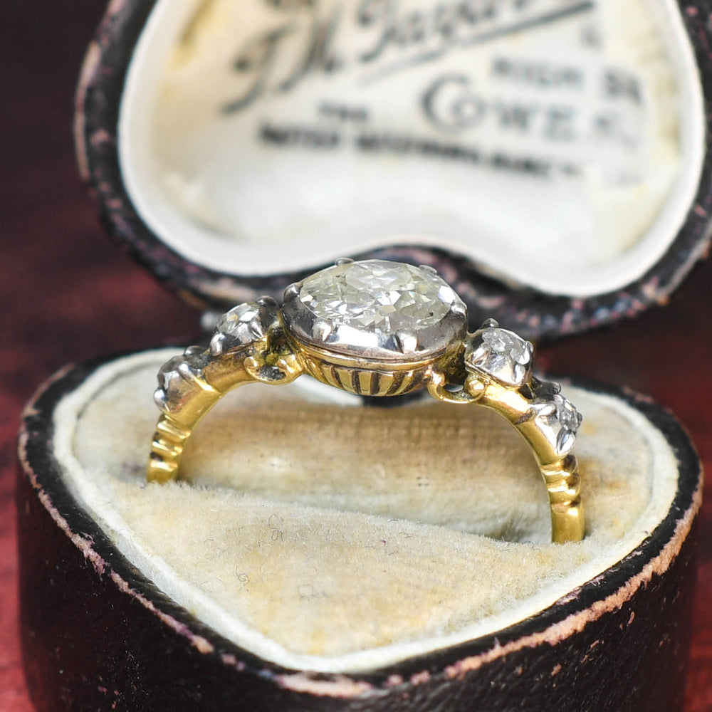 Georgian Rose Cut Diamond 5-Stone Ring