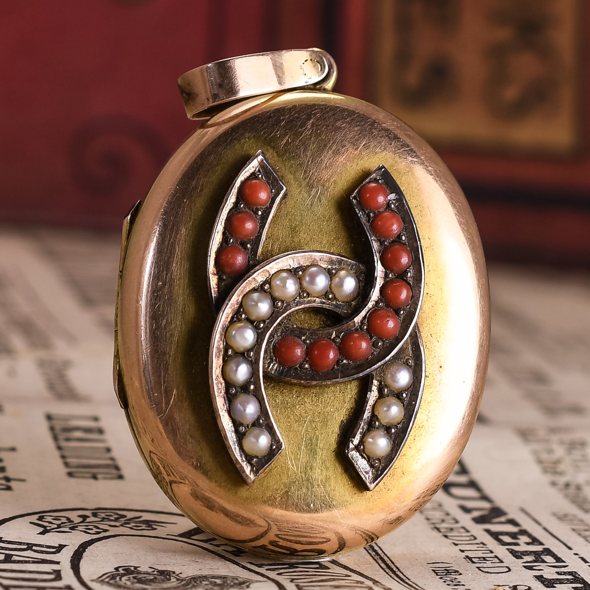 Horseshoe locket deals
