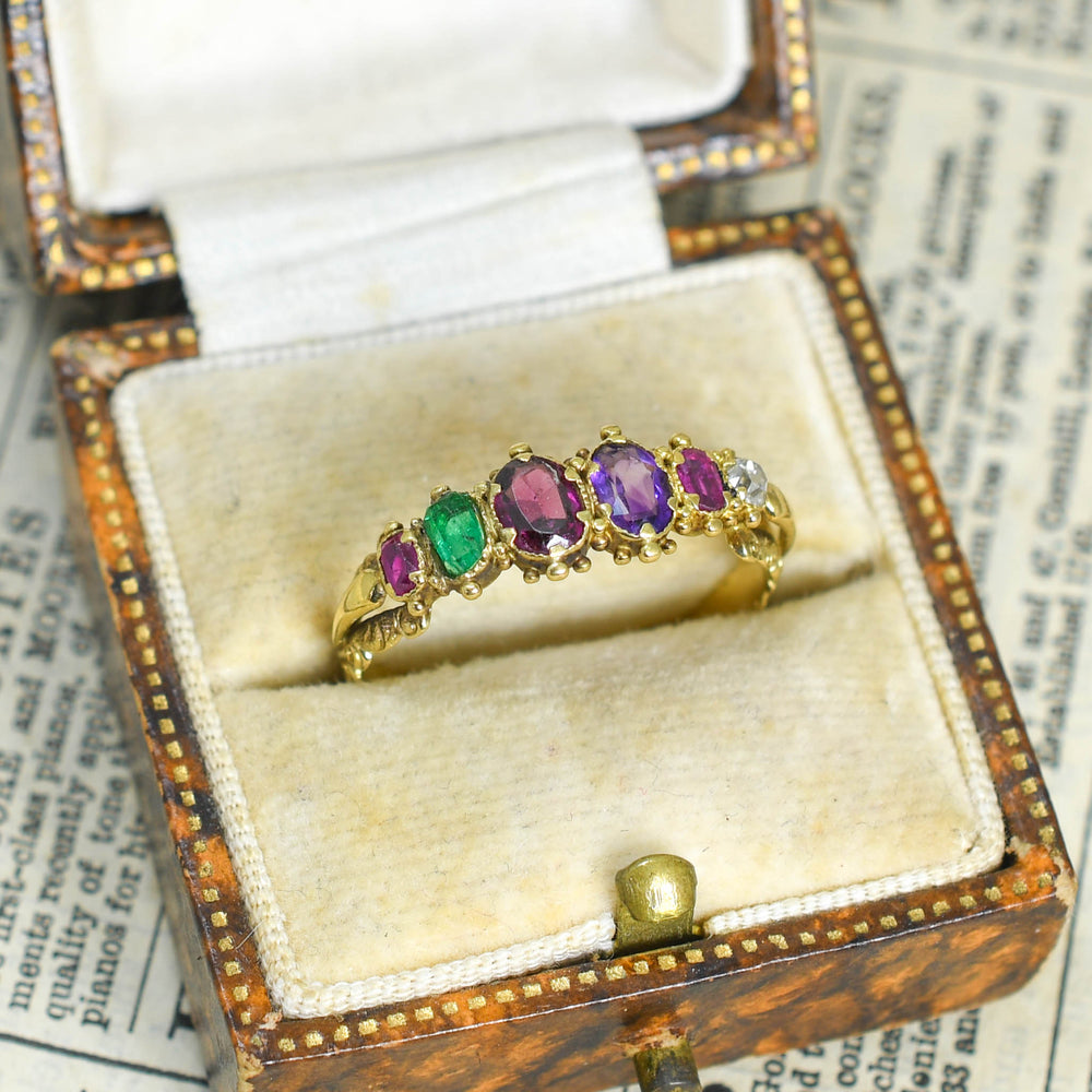 Georgian REGARD Acrostic Ring