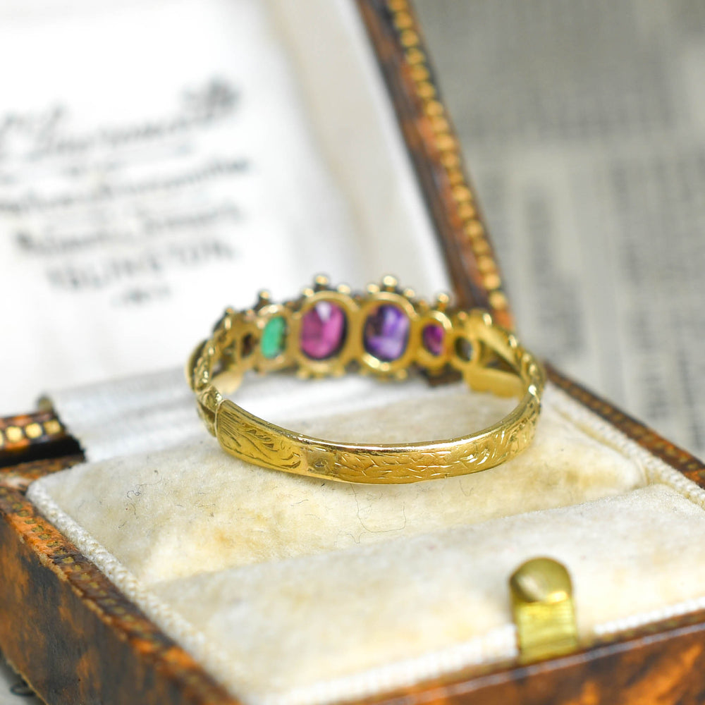 Georgian REGARD Acrostic Ring