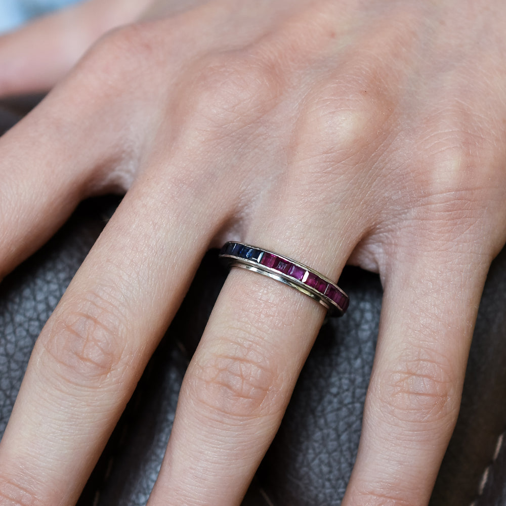 Art Deco Sapphire & Ruby 