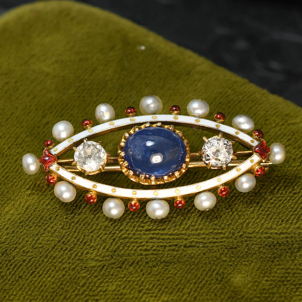 Victorian Multi-Gem & Enamel 