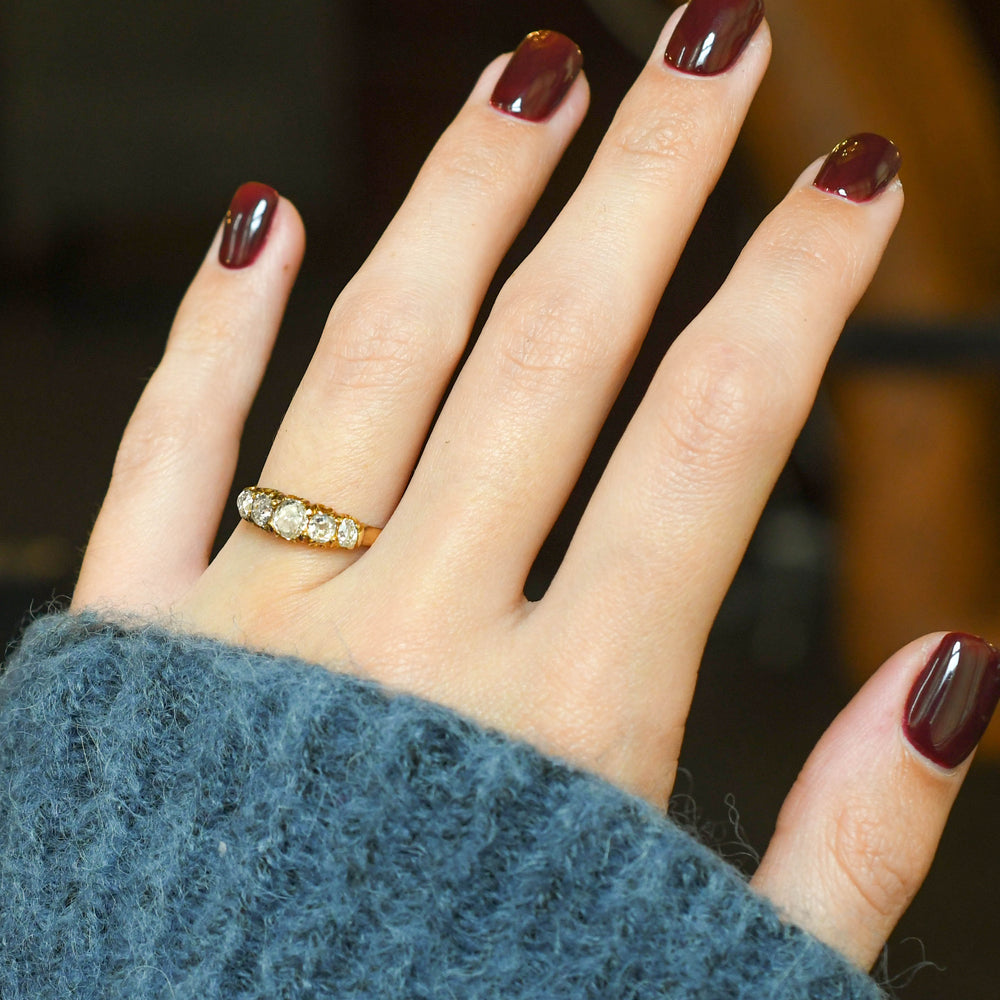 Victorian Diamond 5-Stone Ring