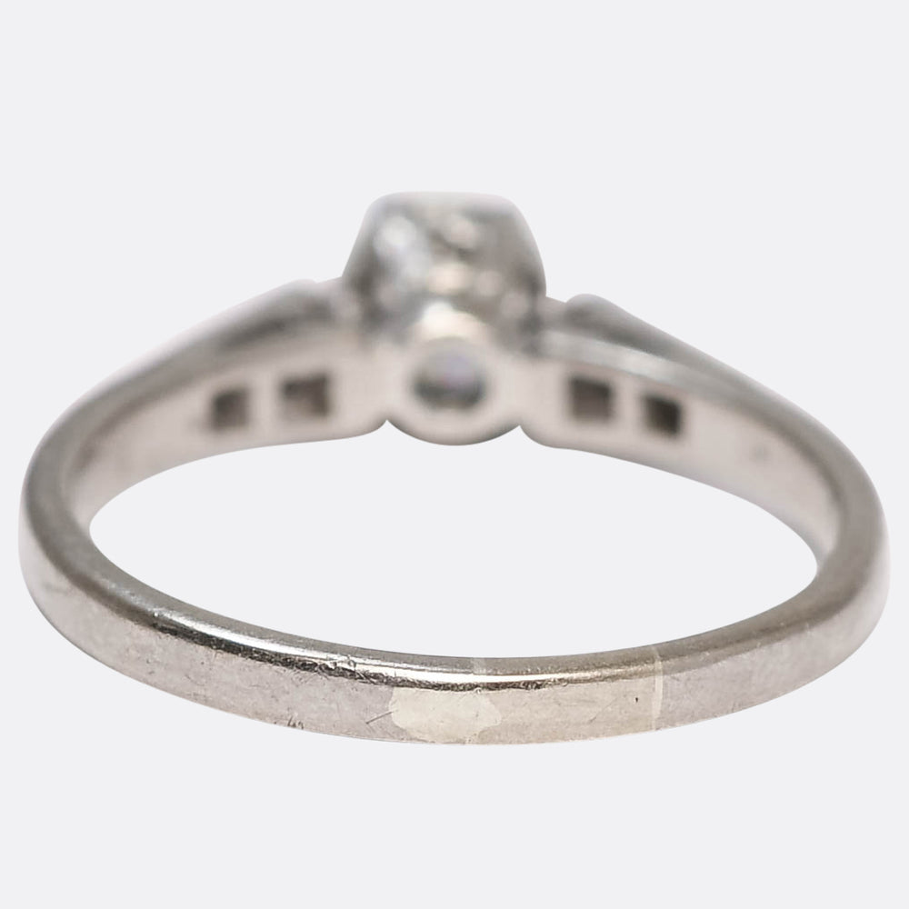 Antique 0.50ct Diamond Solitaire Engagement Ring