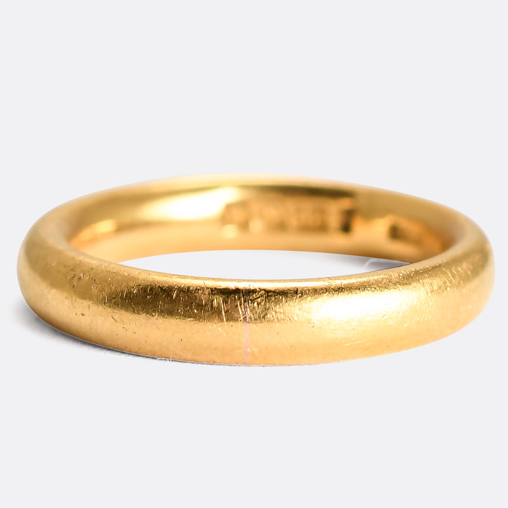 Antique 22k Gold Wedding Band