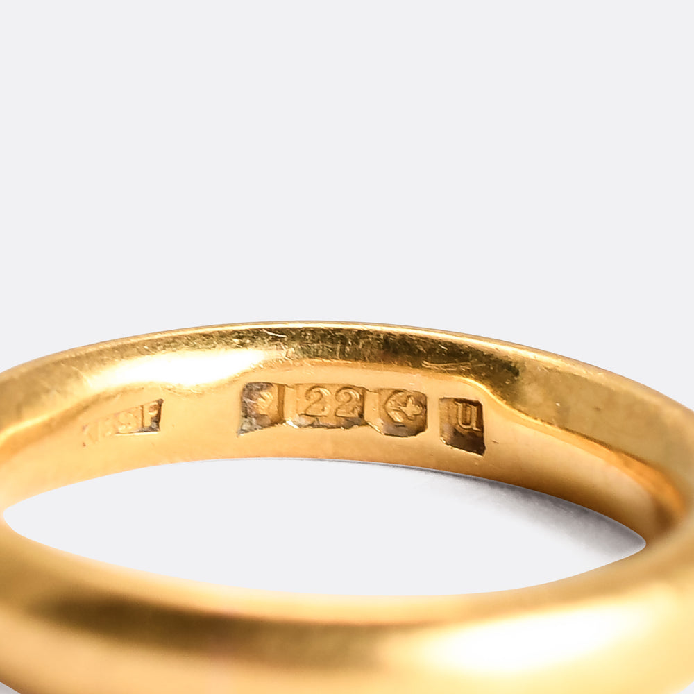 Antique 22k Gold Wedding Band