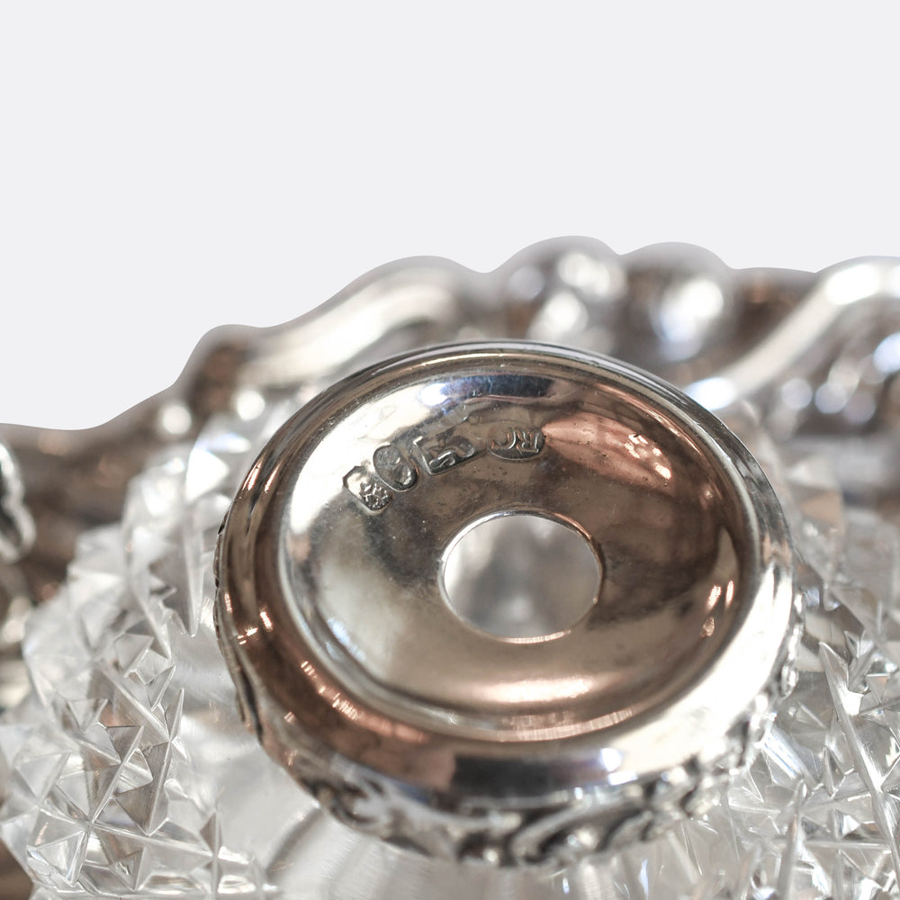 Antique Silver Double Inkwell by Robert Gainsford