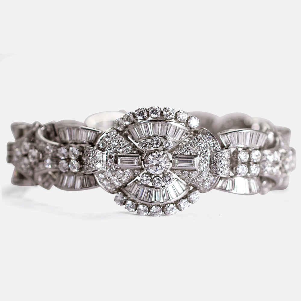 Art Deco 18.0 Carat Diamond Bracelet
