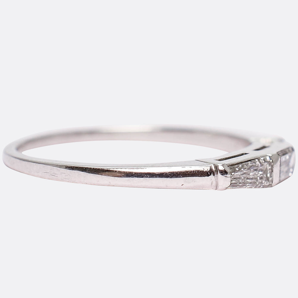 Art Deco Baguette Cut Diamond Ring