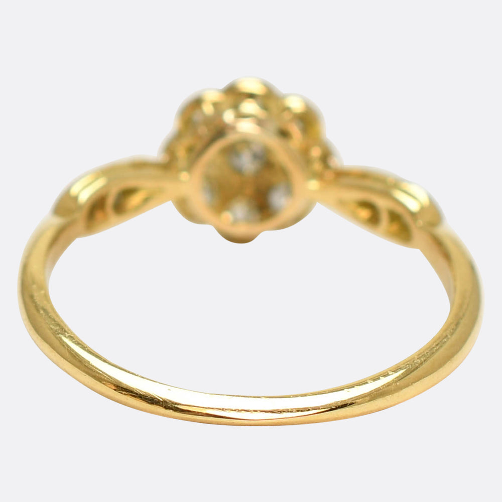 Art Deco Diamond Daisy Cluster Ring