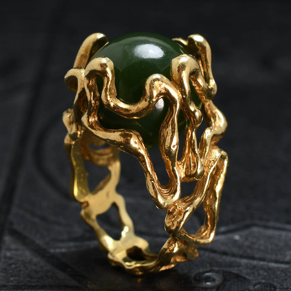 Vintage Interchangeable Bead Cocktail Ring by Gilbert Albert