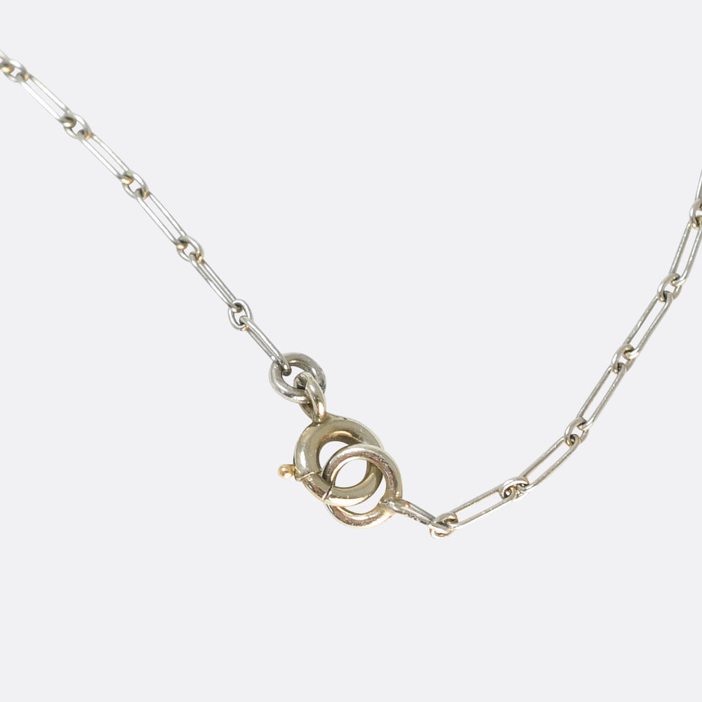 Edwardian Aquamarine & Diamond Boxed Demi-Parure