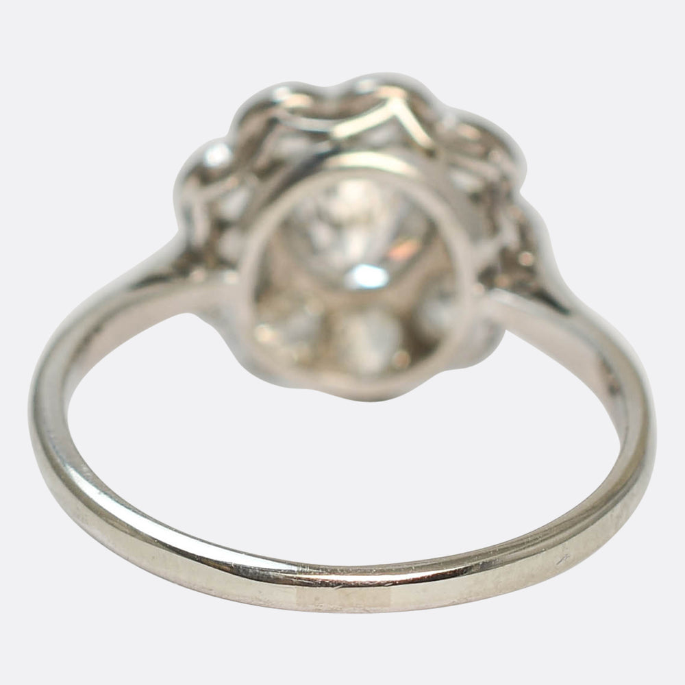 Edwardian Diamond Daisy Cluster Ring