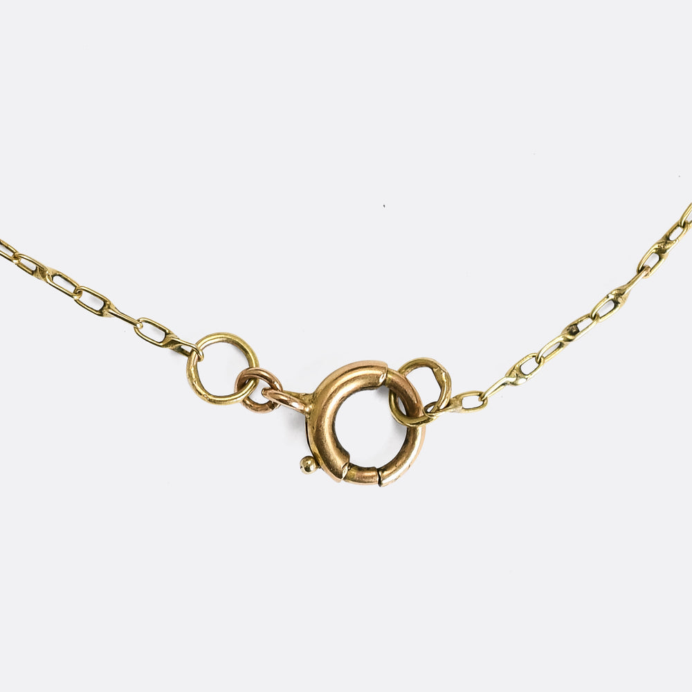 Edwardian Moonstone Festoon Necklace