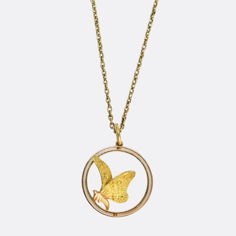 Edwardian Psyche Butterfly Halo Charm