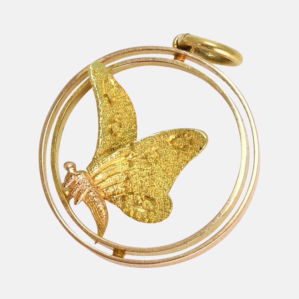 Edwardian Psyche Butterfly Halo Charm