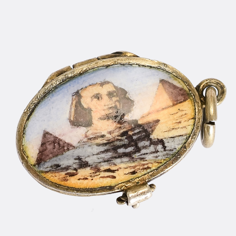 Egyptian Revival Moses Basket Charm