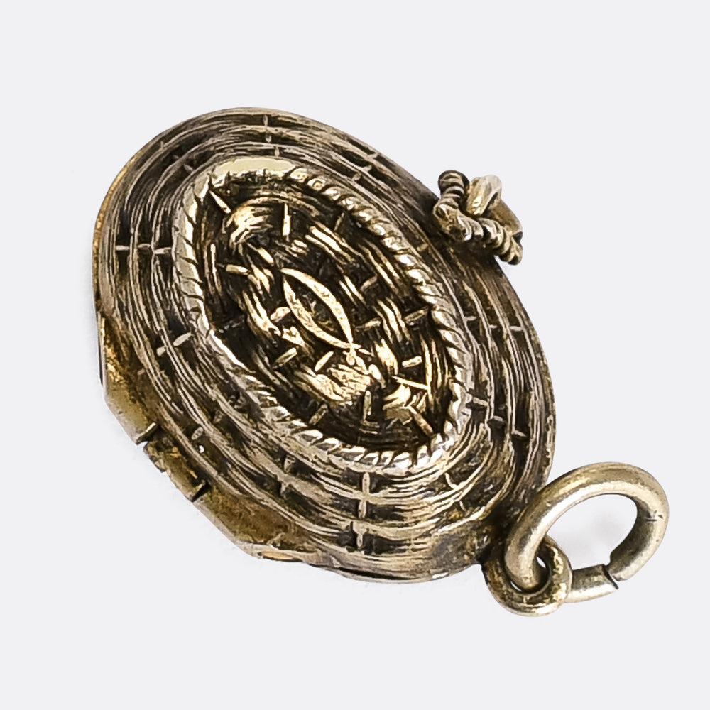 Egyptian Revival Moses Basket Charm