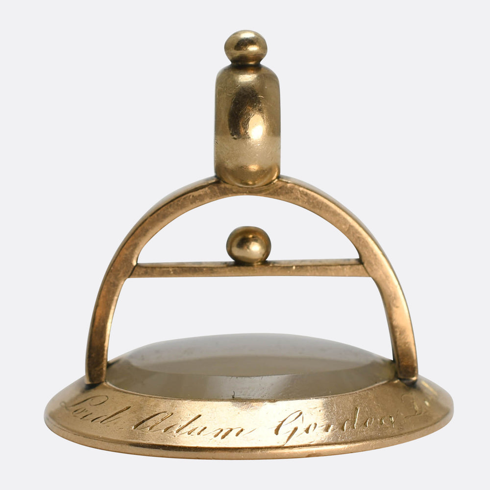 Georgian By Courage, Not Cunning Chalcedony Seal Fob