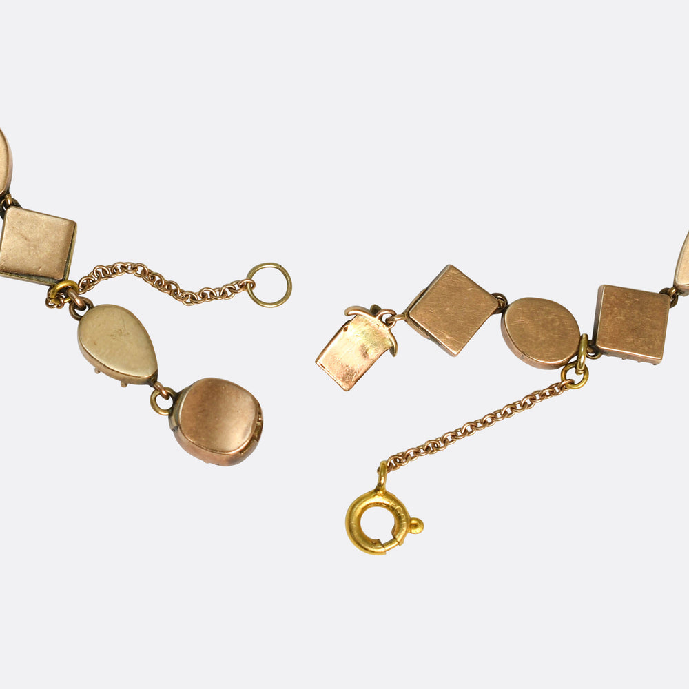 Georgian Garnet Rivière Necklace