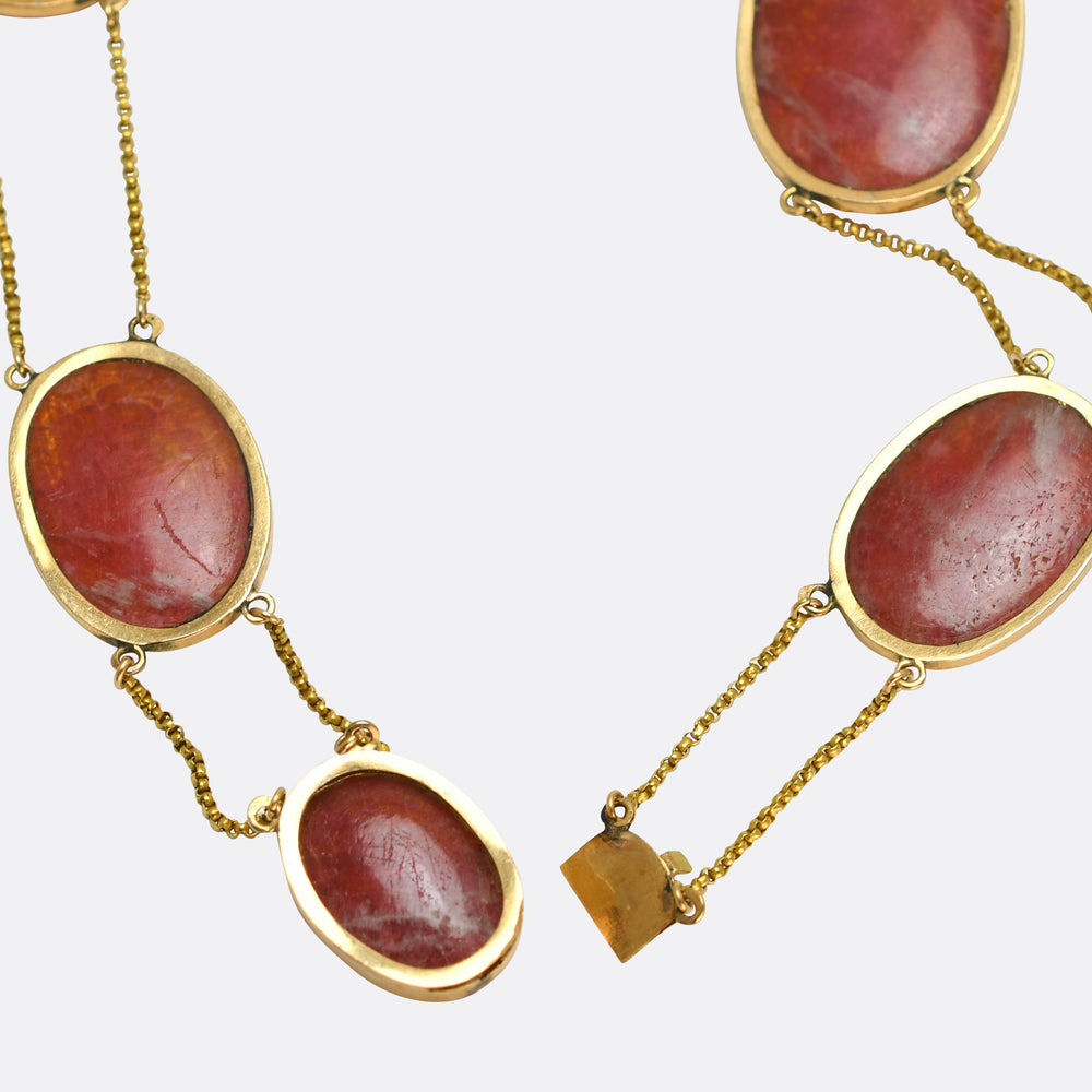 Georgian Gold Cupid & Psyche Cameo Suite