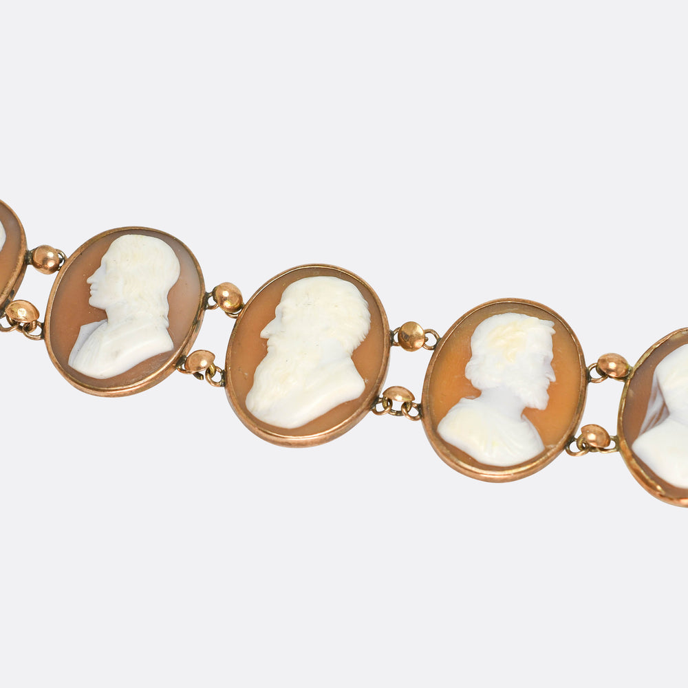 Georgian Old Masters Grand Tour Cameo Bracelet