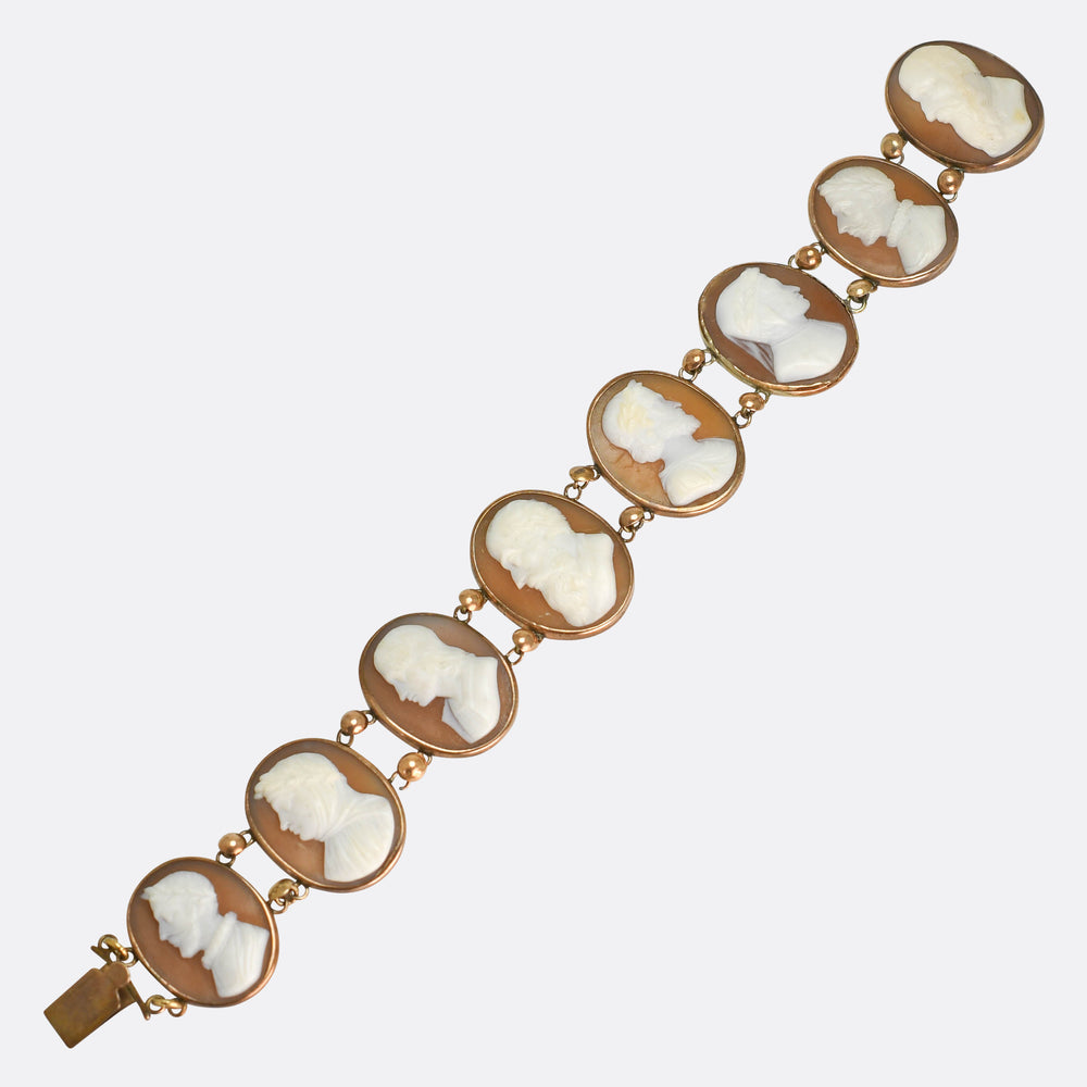 Georgian Old Masters Grand Tour Cameo Bracelet