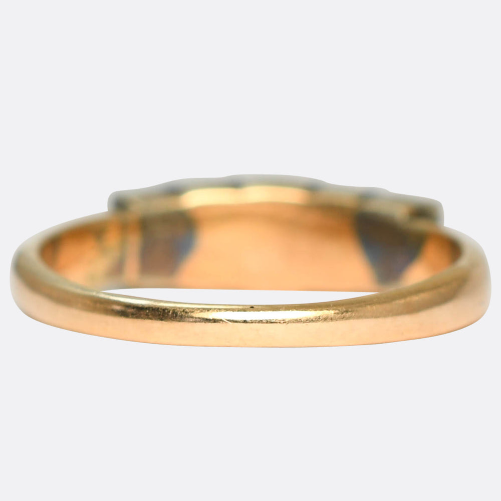 Georgian Peruzzi Cut Diamond 5-Stone Ring