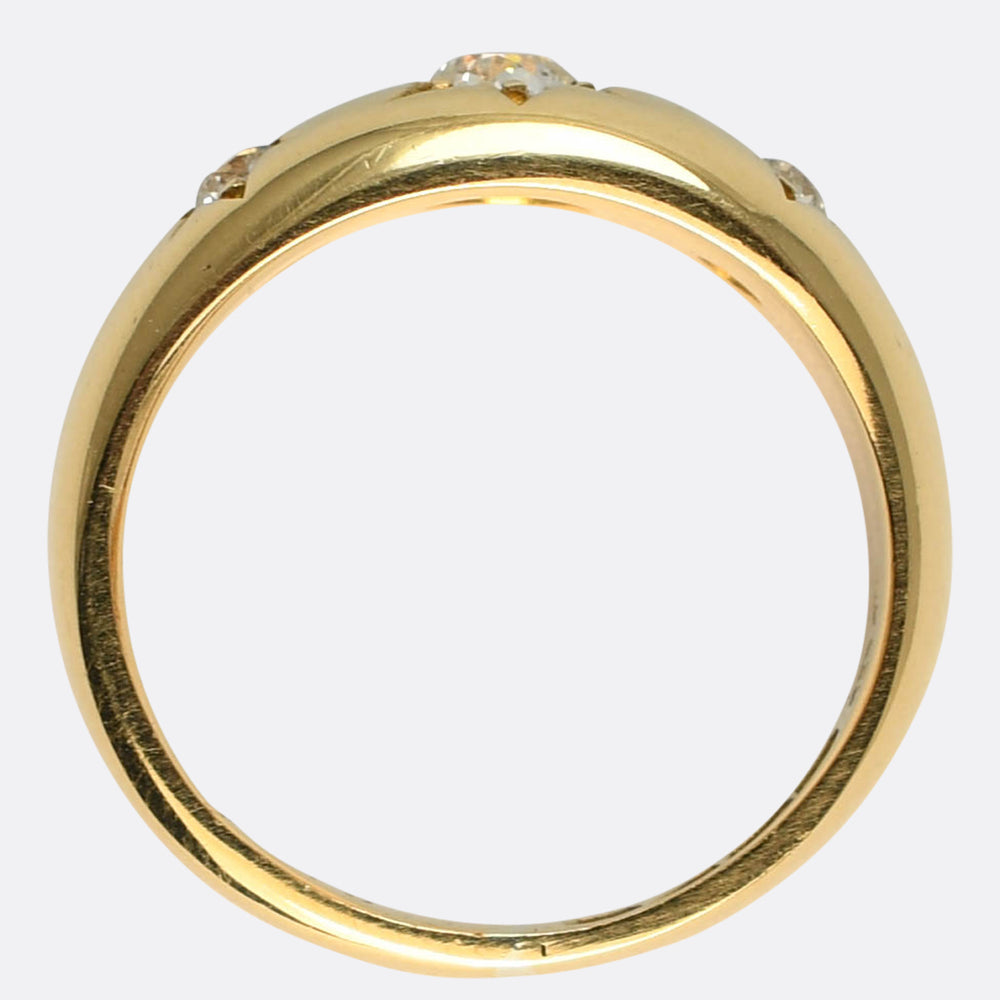 Late Victorian Star-Set Diamond Gypsy Ring